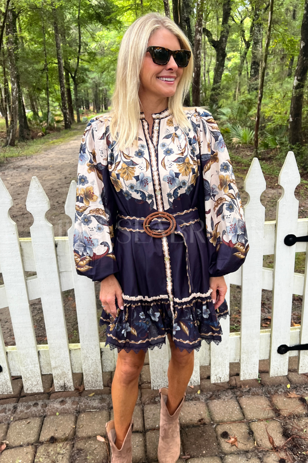 Golden Nature Mini Dress by Farm Rio