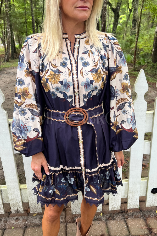 Golden Nature Mini Dress by Farm Rio