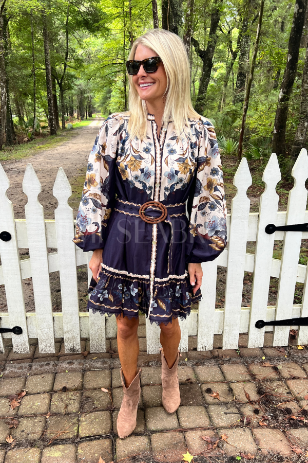 Golden Nature Mini Dress by Farm Rio