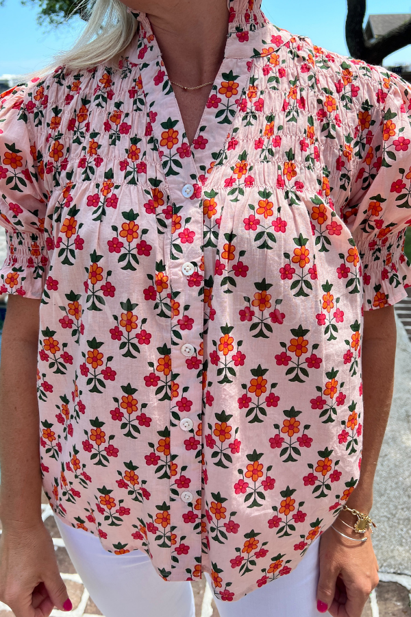 Grafton top, pink