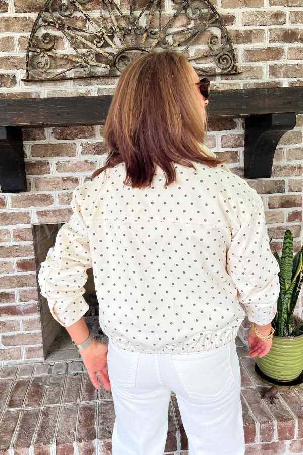 Greenley polka dot jacket