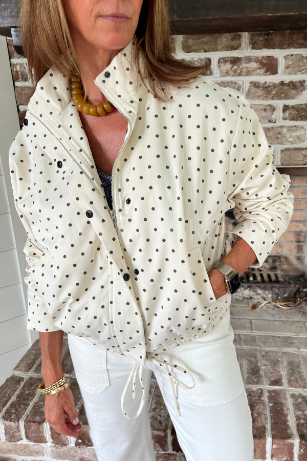 Greenley polka dot jacket