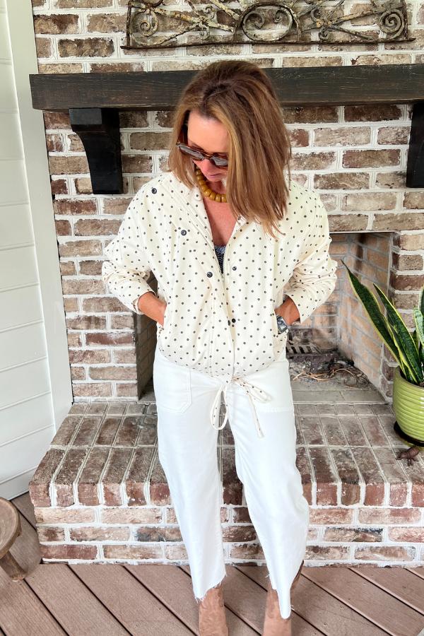 Greenley polka dot jacket