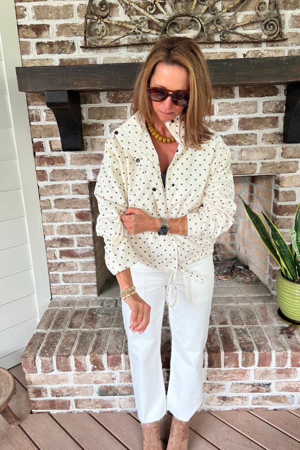 Greenley polka dot jacket