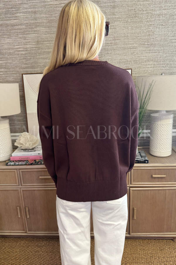 Gretchen sweater, chocolate