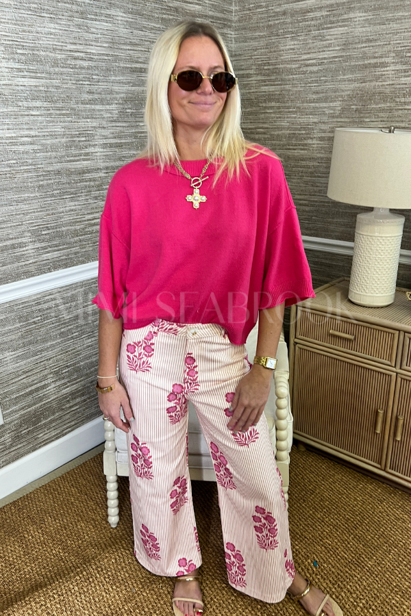 Hadleigh sweater, pink