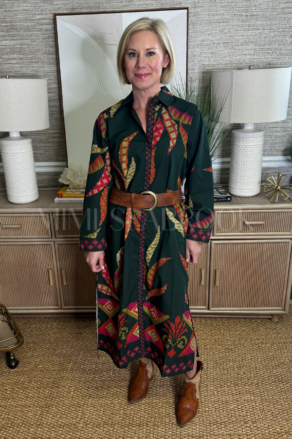 Haiden Dress, Forest Print