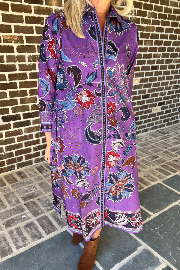 Haiden dress, purple sparkle