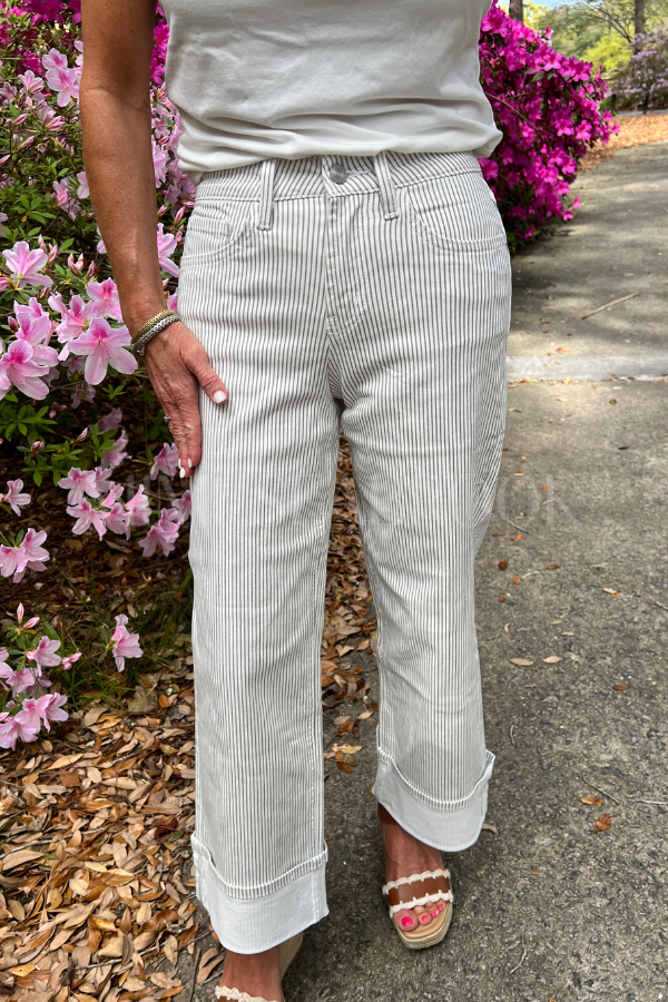 Haile stripe jeans, khaki