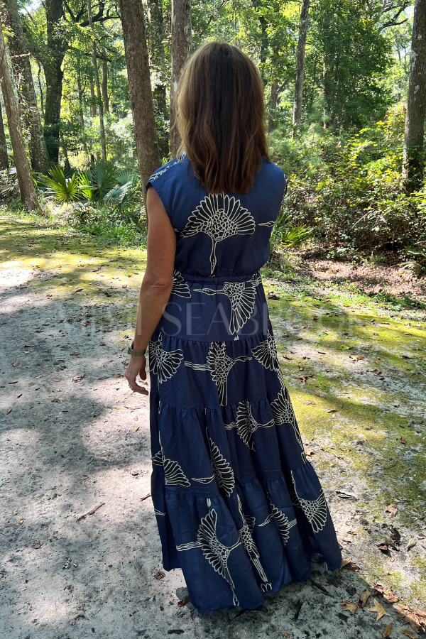 Hampton dress, navy