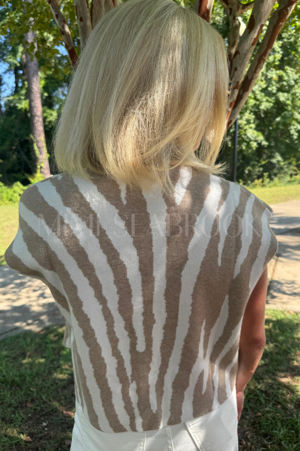 Hannah sweater top, ivory