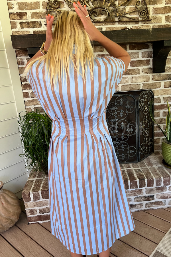 Harbaugh dress, blue