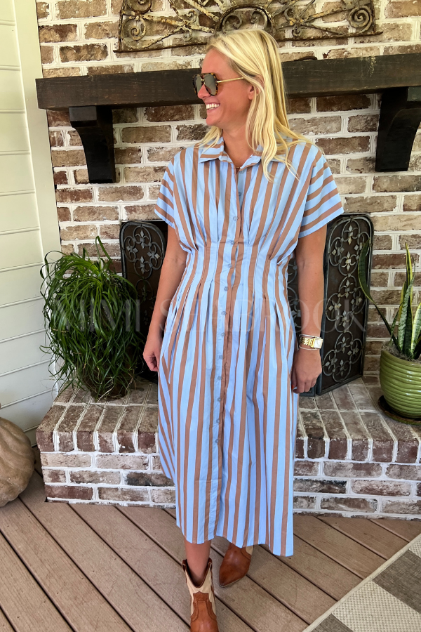 Harbaugh dress, blue