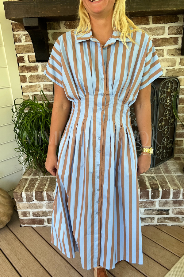 Harbaugh dress, blue