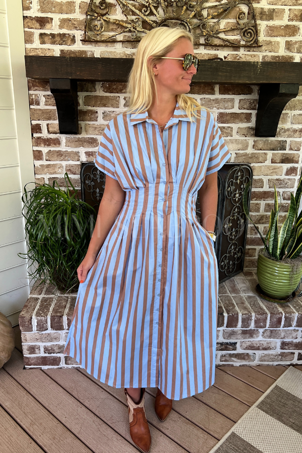 Harbaugh dress, blue