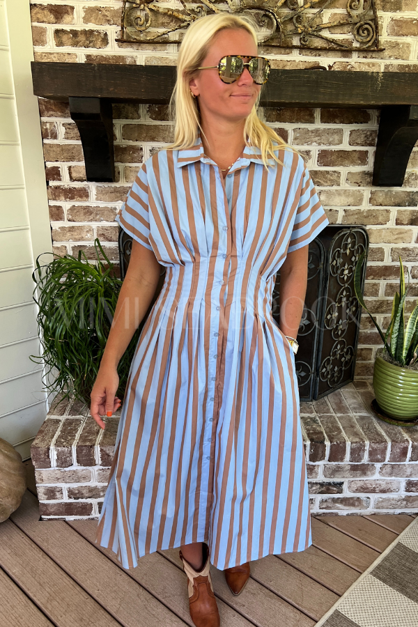 Harbaugh dress, blue