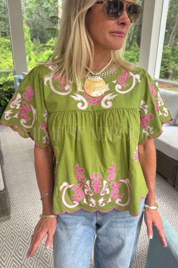 Harbison top, olive