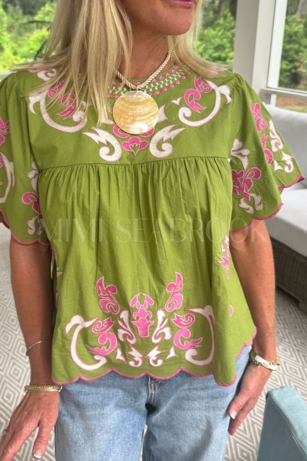 Harbison top, olive