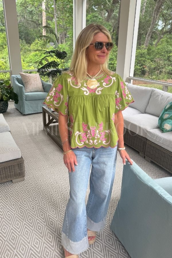 Harbison top, olive