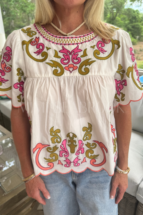 Harbison top, white