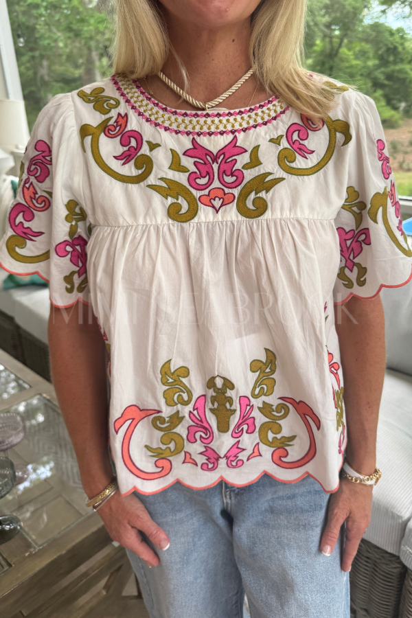 Harbison top, white