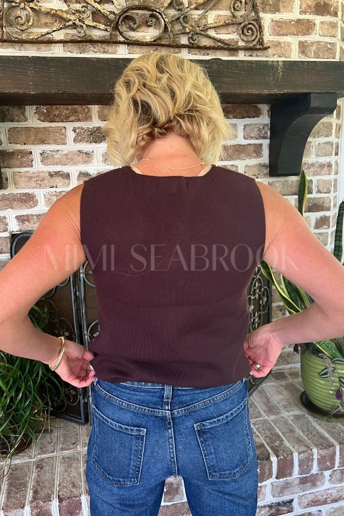 Harmoni top, brown