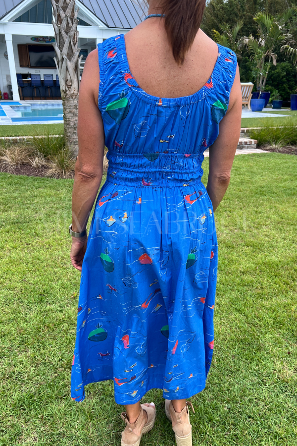 Harper Dress, Dip Blue by Oliphant