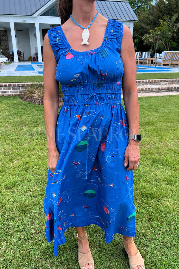 Harper Dress, Dip Blue by Oliphant