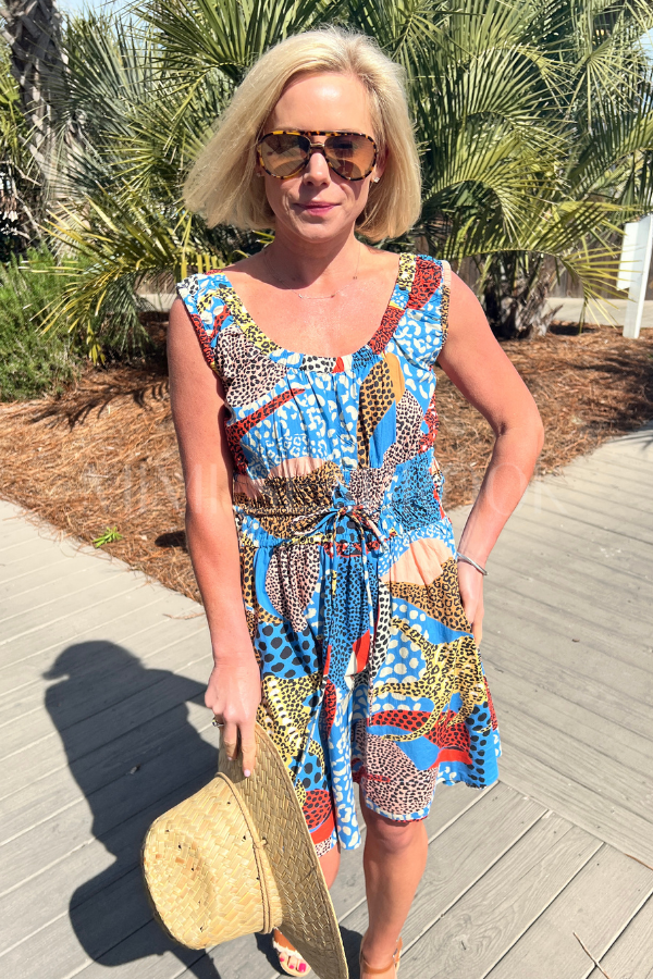 Harper Mini Dress, Nautilus Blue