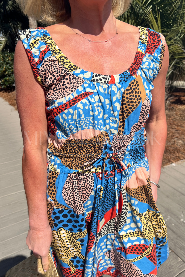 Harper Mini Dress, Nautilus Blue