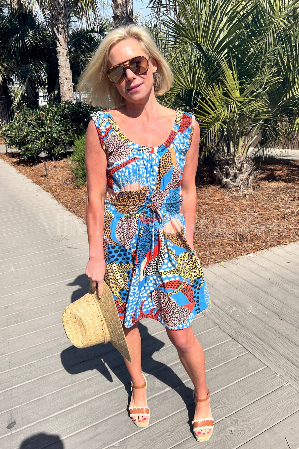 Harper Mini Dress, Nautilus Blue