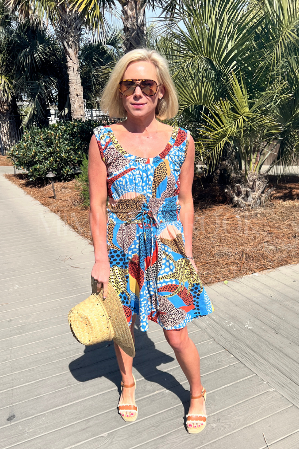 Harper Mini Dress, Nautilus Blue