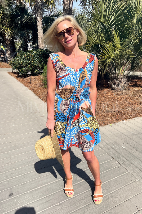 Harper Mini Dress, Nautilus Blue