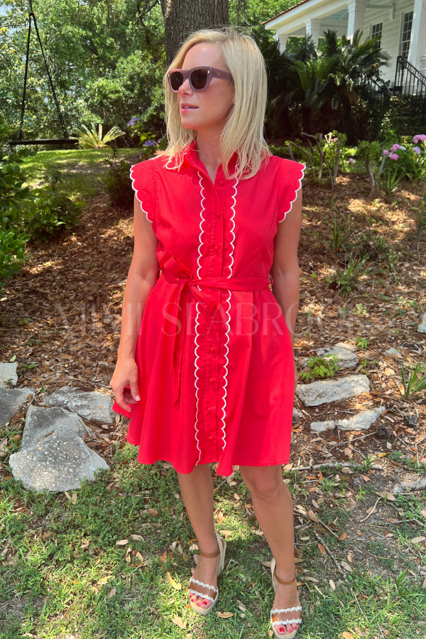 Harrelson dress, red