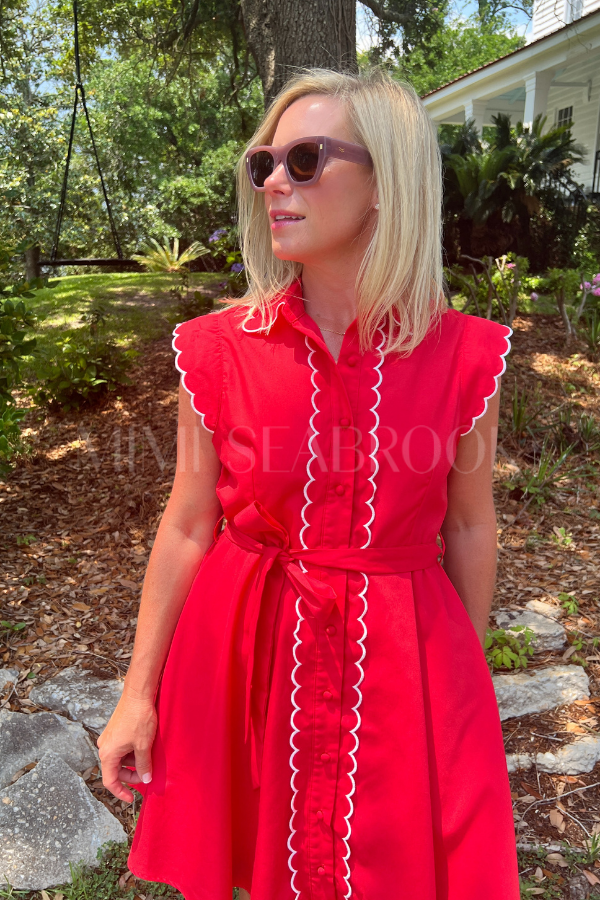Harrelson dress, red