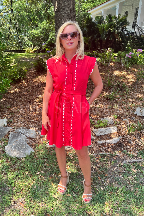 Harrelson dress, red