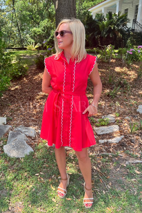 Harrelson dress, red