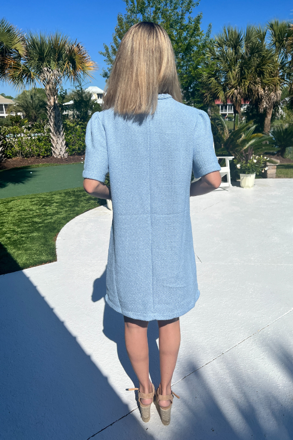 Harrington dress, light blue