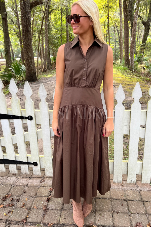 Harvest dress, brown