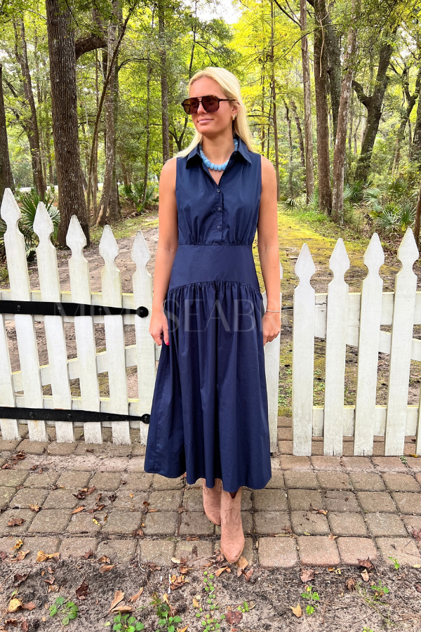 Harvest dress, navy