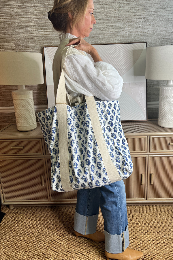 Healy tote bag, blue