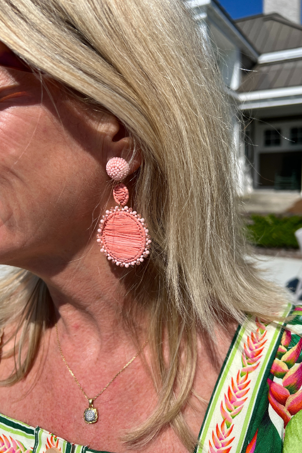 Hoffman earrings, pink