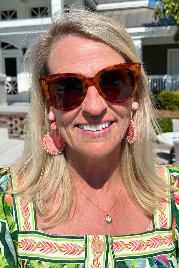 Hoffman earrings, pink