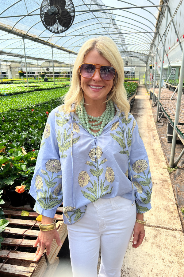 Honeybird top, blue