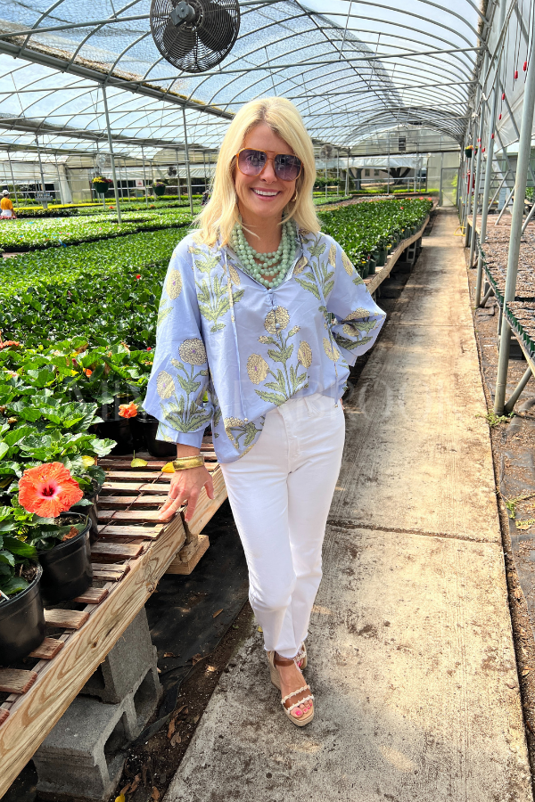 Honeybird top, blue