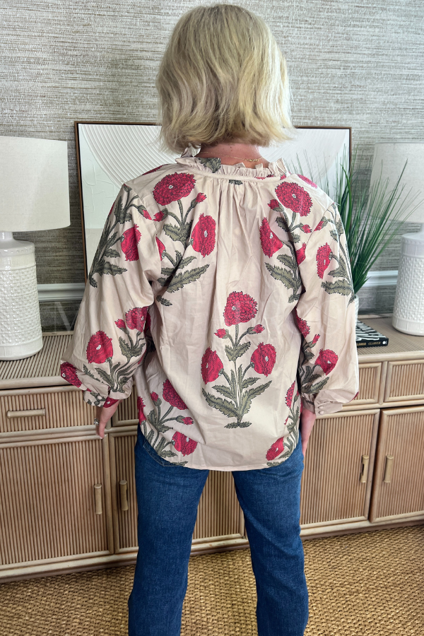 Honeybird top, ecru