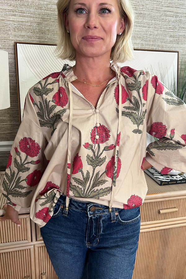 Honeybird top, ecru