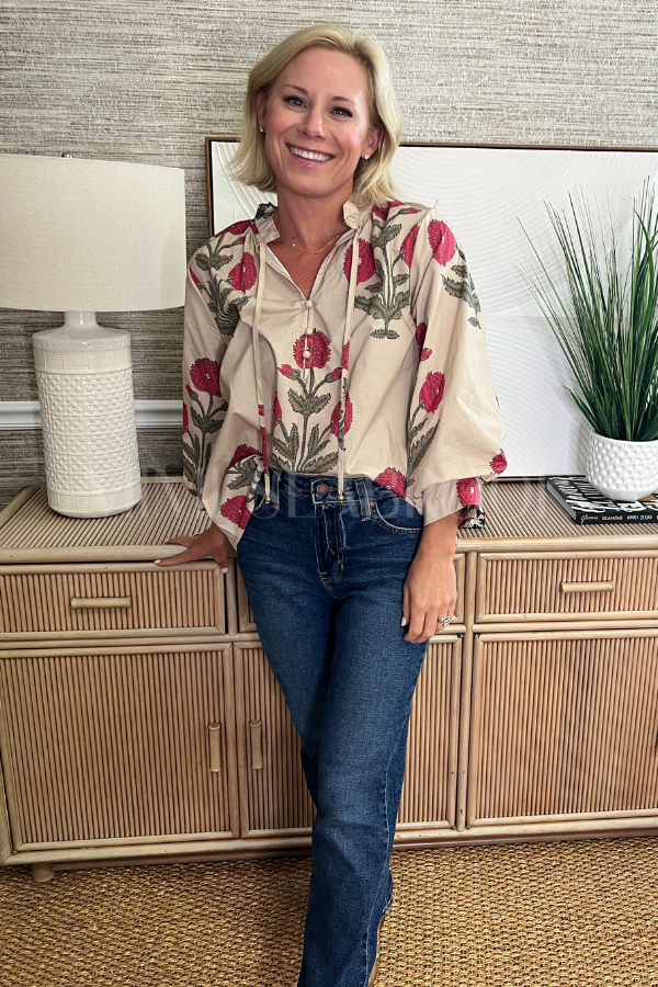 Honeybird top, ecru