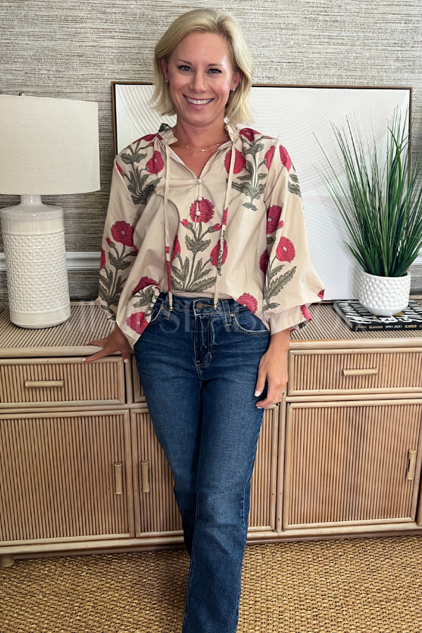Honeybird top, ecru