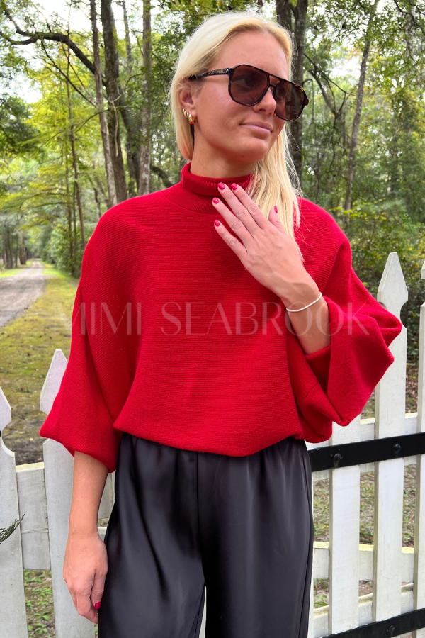 Hyde sweater, red